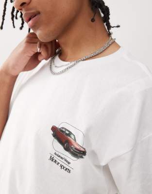 Reclaimed Vintage Oversized T-shirt With Back Car Print