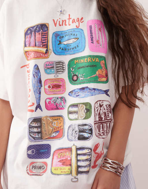 VYNER ARTICLES COD FISH DIGITAL PRINT T-SHIRT 2020FW | 50