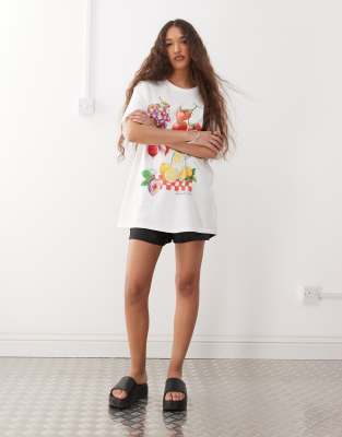 Reclaimed Vintage Oversized T-shirt With Food Print