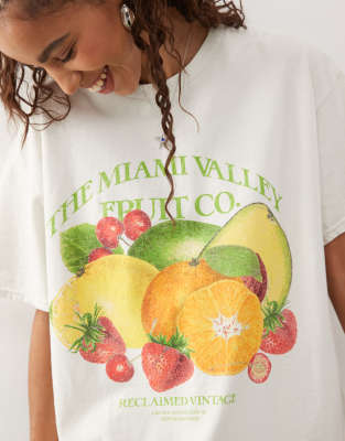Reclaimed Vintage Oversized T-shirt With Vintage Fruit Print