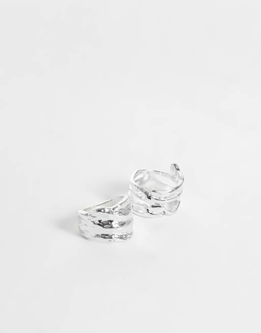 Reclaimed Vintage - pack unisex de metal fundido en plata, 1 de 3