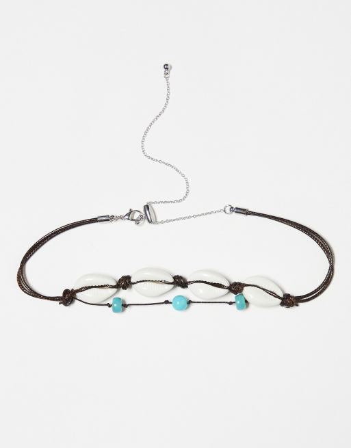 Reclaimed Vintage - Pakke med 2 unisex choker med skaller