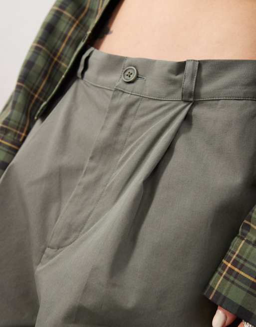 Reclaimed Vintage - Pantalon baggy unisexe à pinces - Gris, 3 de 4