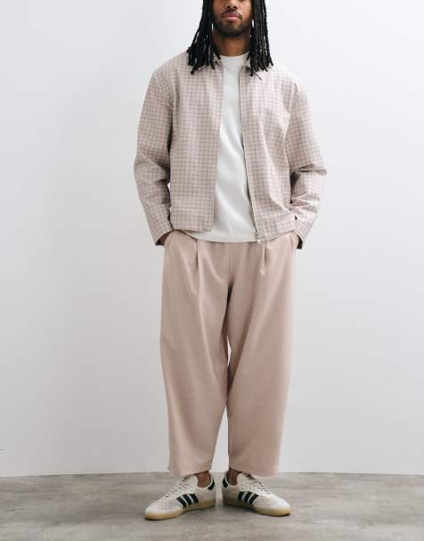 Reclaimed Vintage - Pantalon en lin à enfiler - Beige - view 1
