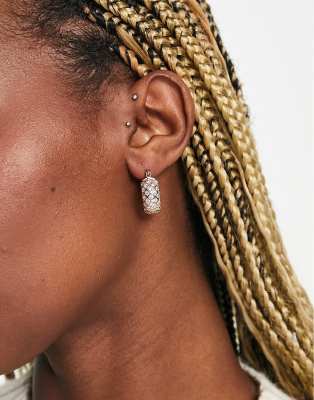 Reclaimed Vintage antique mini gold hoops - ASOS Price Checker