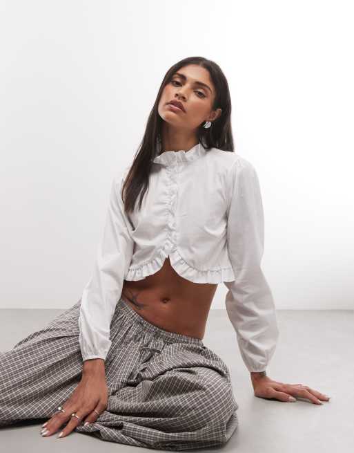 Reclaimed vintage pie crust poplin shirt