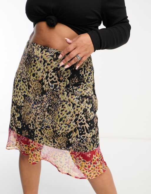 Leopard print online skirt size 4