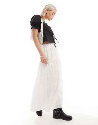 black puff sleeve tie front top