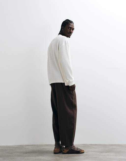 Reclaimed Vintage pull-on-bukser i khaki, 5 af 5