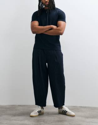 Reclaimed Vintage Pull On Pants In Navy