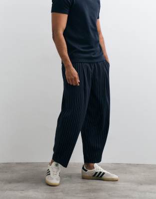 Reclaimed Vintage Pull On Pants In Navy