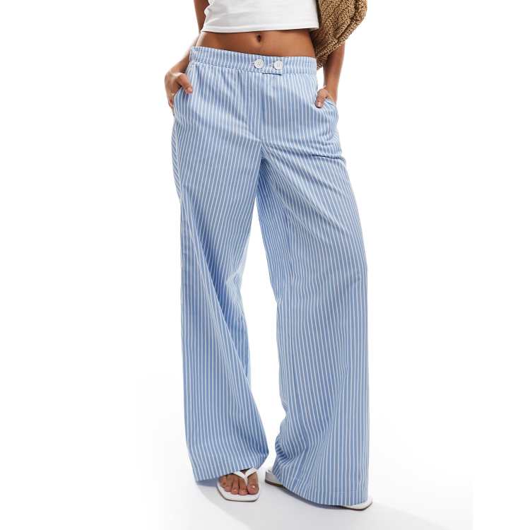 Reclaimed Vintage pull on striped pants | ASOS
