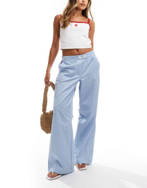 Reclaimed Vintage pull on striped pants ASOS