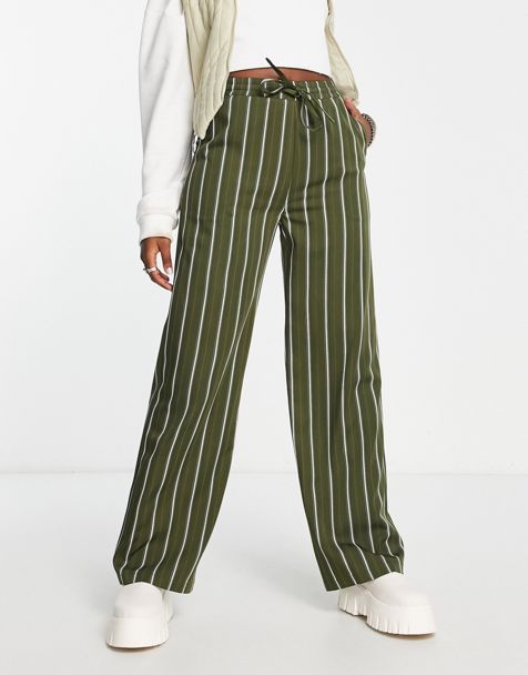 Reclaimed Vintage stripe benglaline flare trouser