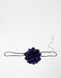 [Reclaimed Vintage] Reclaimed Vintage purple corsage belly chain-Black M-L BLACK