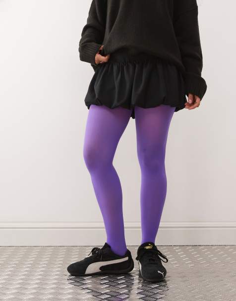Reclaimed Vintage purple tights - view 1