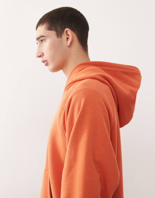 Reclaimed Vintage raglan sleeve oversized hoodie with graphic in red, 4 of 5