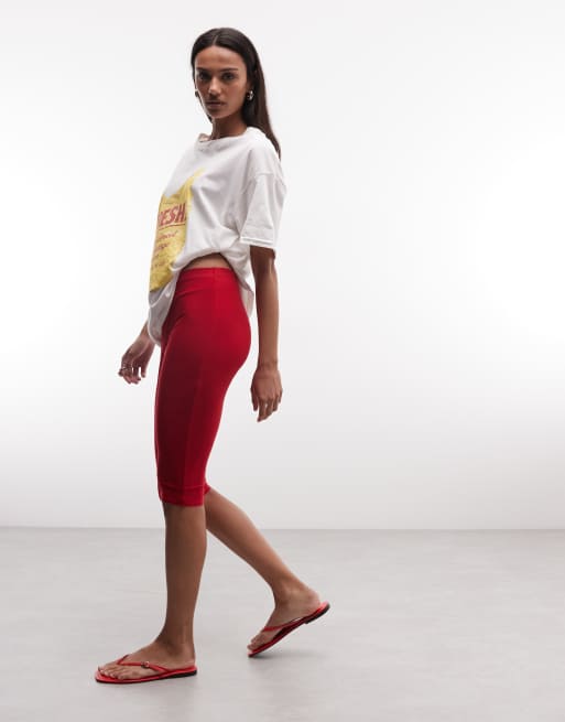 Reclaimed Vintage red capri co-ord, 2 of 5