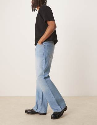 Reclaimed Vintage Relaxed Denim Flare Jeans