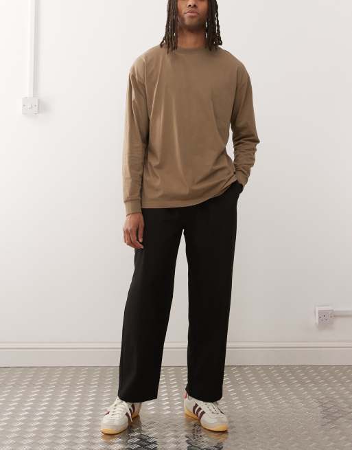 Reclaimed Vintage relaxed pull on pants in black
