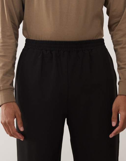 Reclaimed Vintage relaxed pull on pants in black