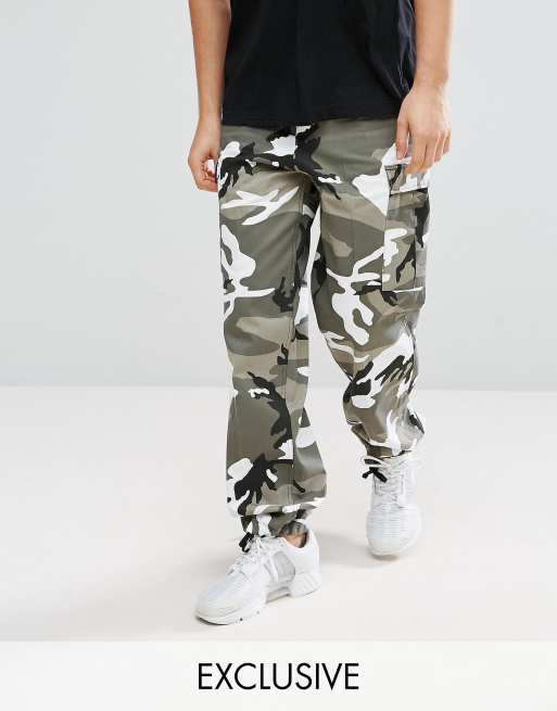 Reclaimed Vintage Revived Cargo Pants In White Camo | ASOS