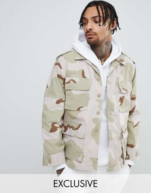 Asos camouflage jacket hot sale