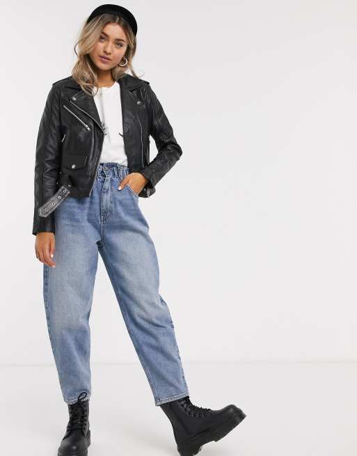Reclaimed vintage revived leather biker jacket shop