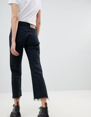 levi's raw hem jeans