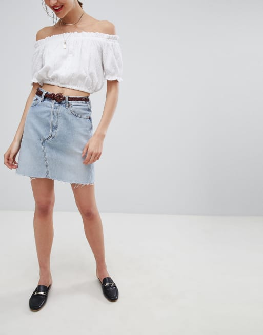 Levis ruffle skirt cheap