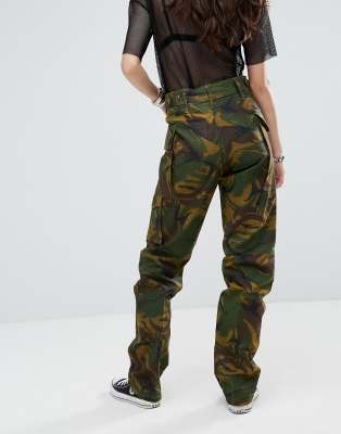 asos camo pants