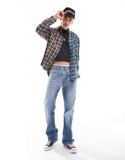 Reclaimed Vintage Revived x Glass Onion adjustable waist straight leg jean - view 1