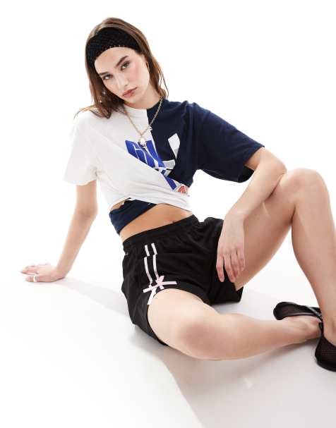 Reclaimed Vintage Revived x Glass Onion wrap around varsity t-shirt - view 1