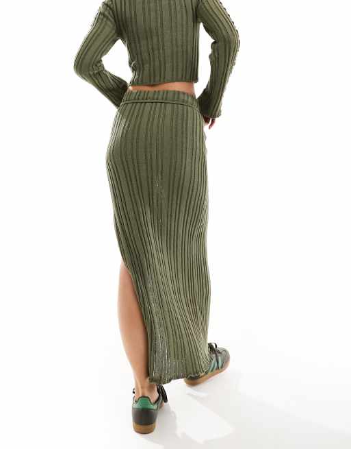 Knit skirt hotsell with tied detail