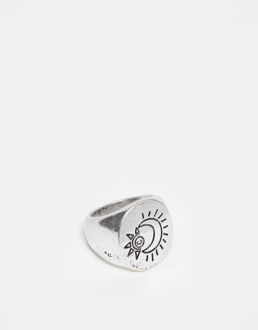Reclaimed Vintage – Ring i unisex-modell med kosmisk design