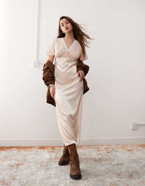 Asos robe rose poudree shop