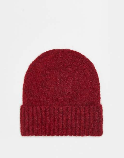 Reclaimed Vintage – Röd mössa i unisex-modell, 3 av 3