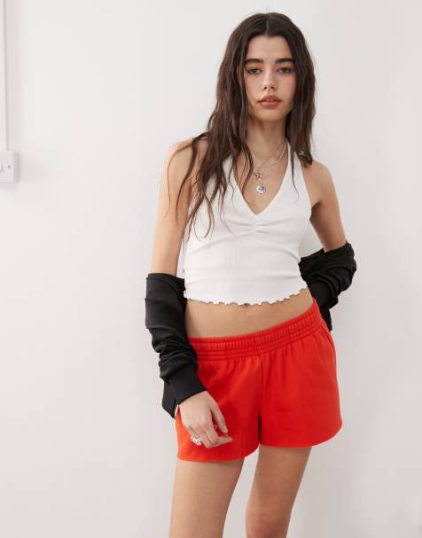 Reclaimed Vintage ruched halter top white - view 1