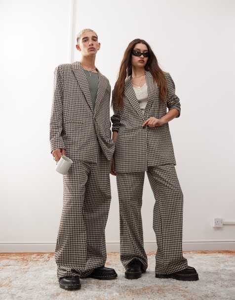 Reclaimed Vintage – Rutiga byxor i unisex-modell och oversize - view 1