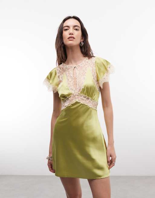 retro satin dress Vintage Mini More new style Camelia - Catwalk Video