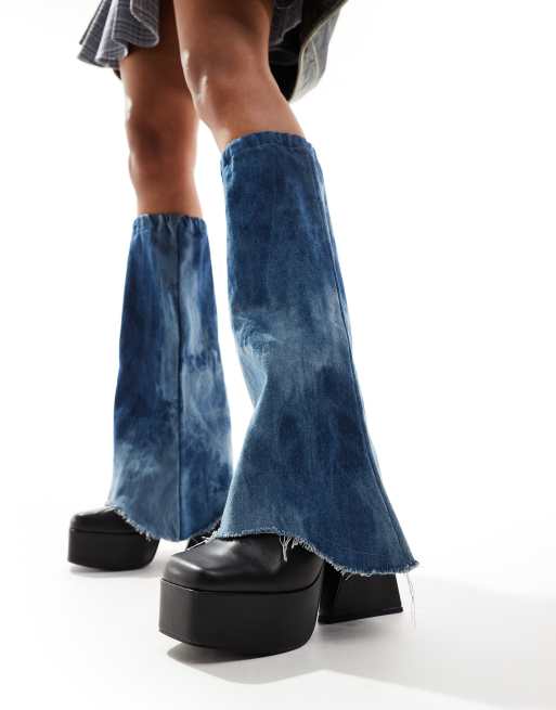 Reclaimed Vintage - Scaldamuscoli in denim