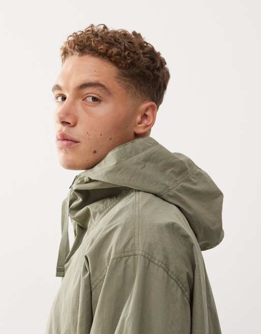Reclaimed Vintage – Schlupf-Anorak in Grün mit Kapuze , 4 von 5