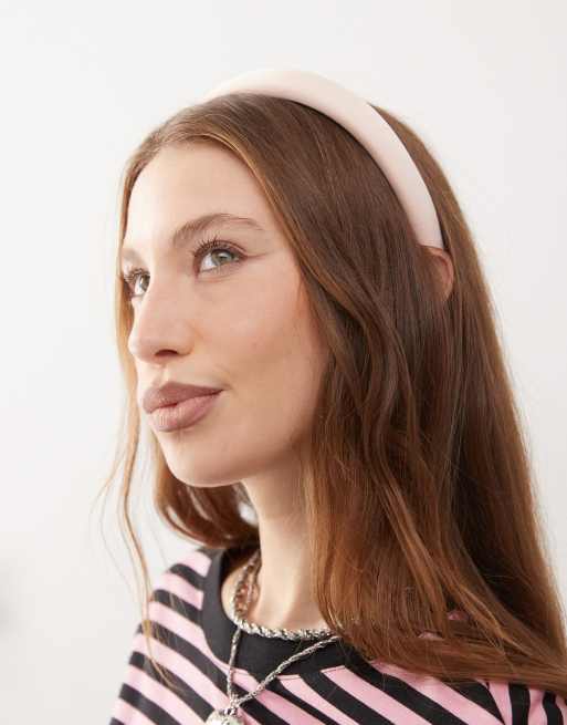 Reclaimed Vintage - Serre-tête en satin - Rose