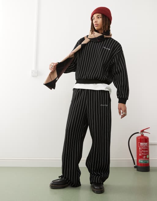 Reclaimed Vintage set in black pinstripe