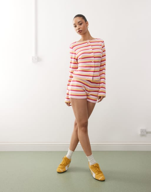 Reclaimed Vintage set in multi stripe