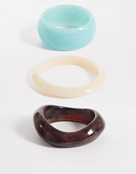 Reclaimed Vintage - Set van armbanden in turquoise - view 1