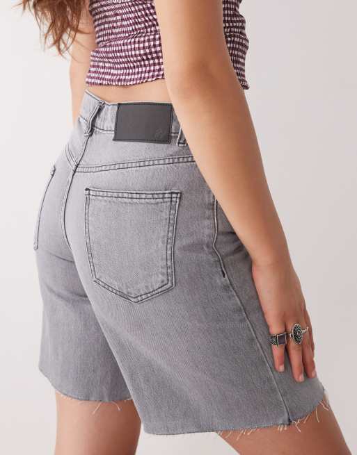 Reclaimed Vintage - Short dad trapèze en jean - Gris délavé , 4 de 5