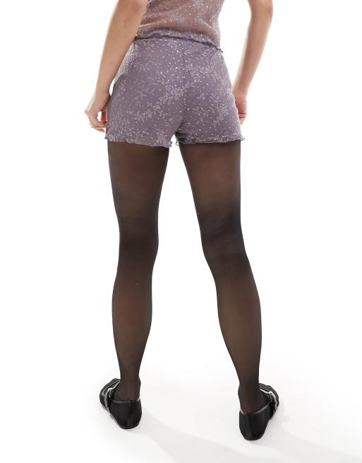 Reclaimed Vintage Short moulant court en dentelle d ensemble
