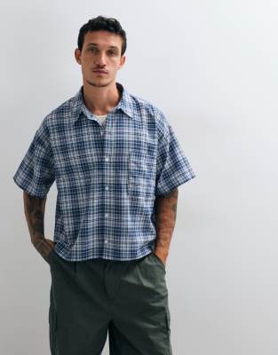 Reclaimed Vintage Short Sleeve Boxy Shirt In Multi