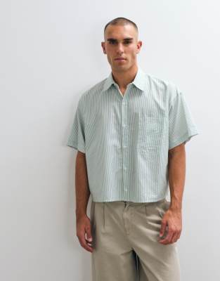 Reclaimed Vintage Short Sleeve Boxy Shirt In Multi